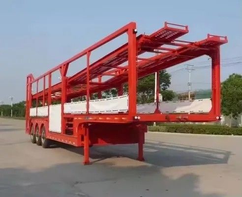 Charge utile maximale de 40 tonnes 2 essieux 2 ponts 8 voitures /6 voitures Capacité de voiture SUV remorque de transport