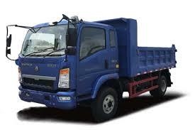 Camion à décharge bleu 4X2 avec capacité de réservoir de carburant 200-300L