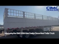 Semi-remorque à clôture haute performance pour le transport sécurisé des animaux de compagnie et des charges lourdes